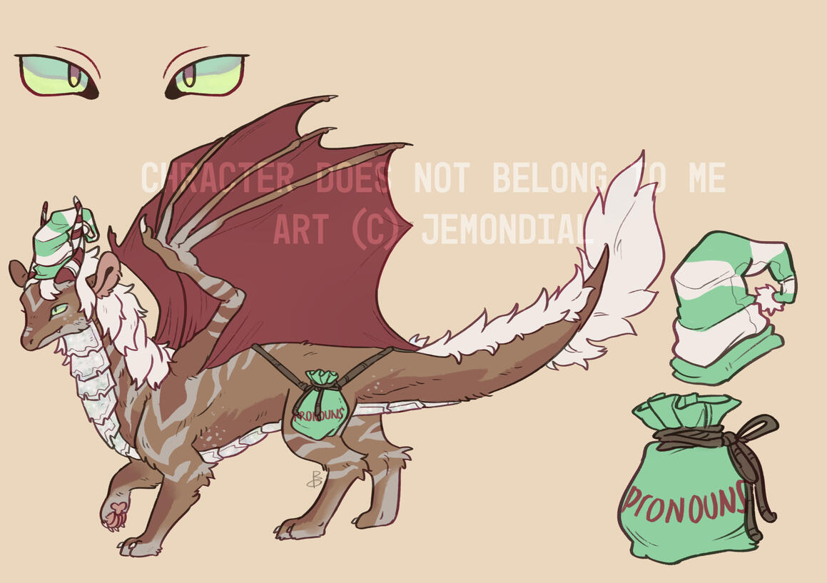 Side-view + 2 items + eyes